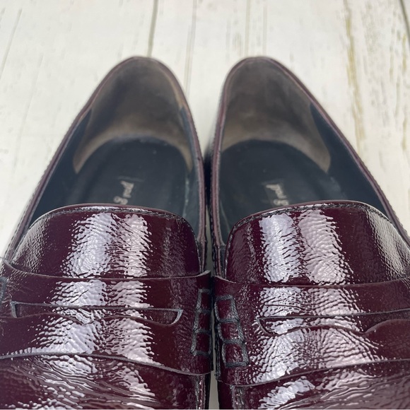 Paul Green Carmel Crinkle Leather Loafers - Picture 5 of 16